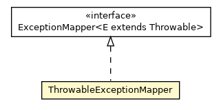 Package class diagram package ThrowableExceptionMapper
