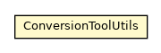 Package class diagram package ConversionToolUtils
