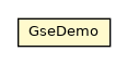 Package class diagram package GseDemo
