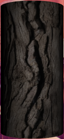 Tree trunk with diffuse map