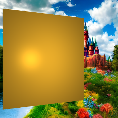 Gold with low specular reflection